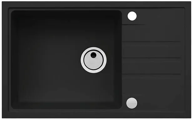 Фото товара: ALVEUS INTERMEZZO 130 GRANITAL DEEP BLACK-G90, мойка, гранит, темно-черный (в комп. с сиф. 1117292)