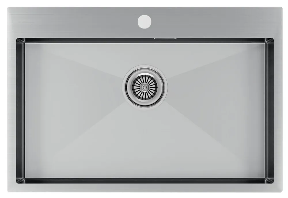Детальное фото товара: Paulmark KRONER 75, мойка, нержавеющая сталь брашированная