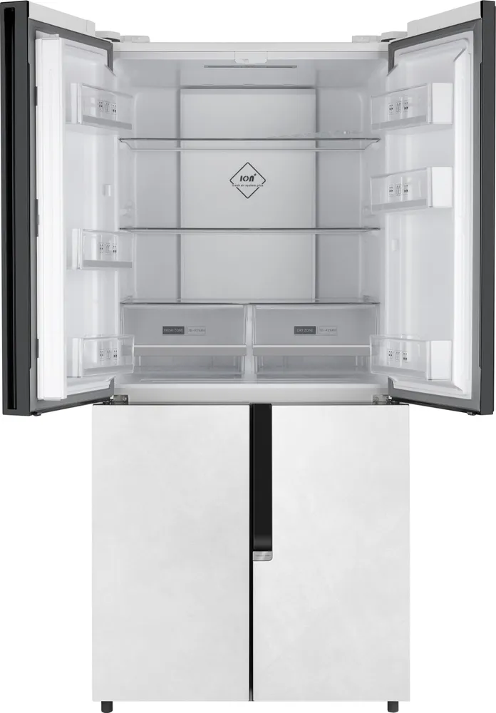 Детальное фото товара: Weissgauff WCD 450 White Rock Glass NoFrost Inverter