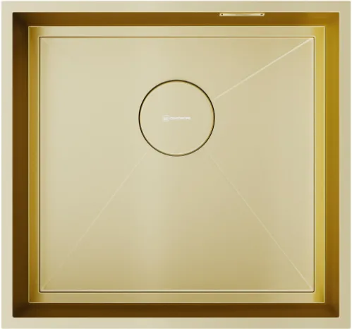 Детальное фото товара: Omoikiri Kasen 48-26 INT LG, мойка, нержавеющая сталь/светлое золото