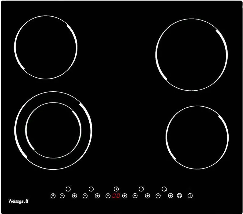 Фото товара: Weissgauff HV 641 B стеклокерамическая поверхность
