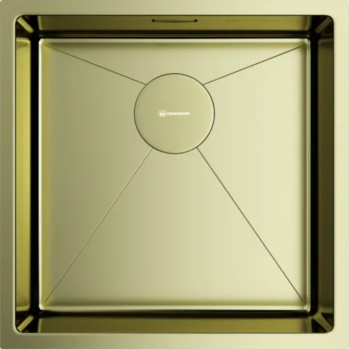 Фото товара: Omoikiri Taki 44-U/IF-LG, мойка, нержавеющая сталь/светлое золото