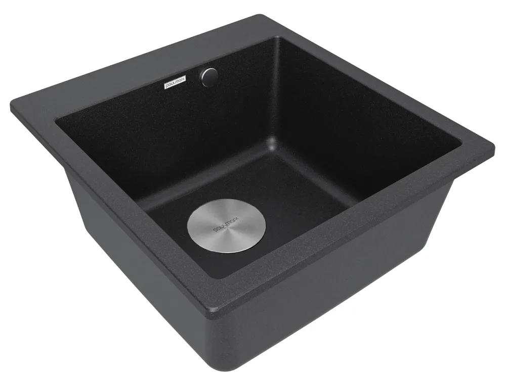 Детальное фото товара: Paulmark KANTE 50, мойка, гранит, черный
