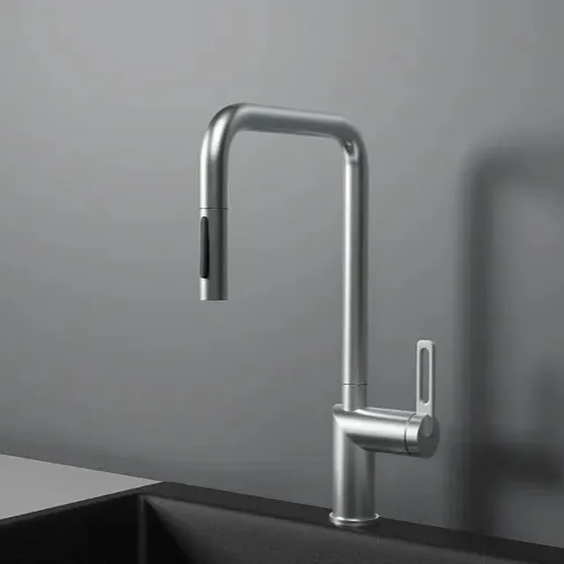 Фото товара: GRANULA 8173 смеситель, гранит, нержавеющая сталь