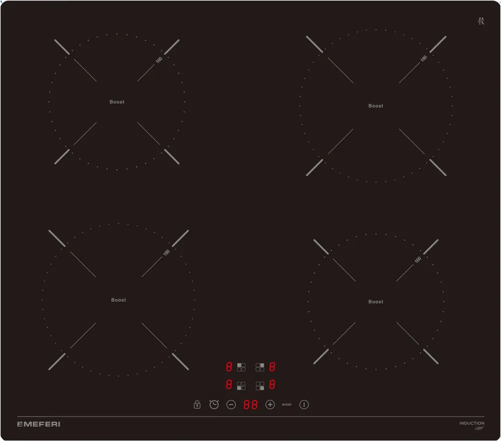 Фото товара: MEFERI MIH604BK LIGHT индукционная поверхность