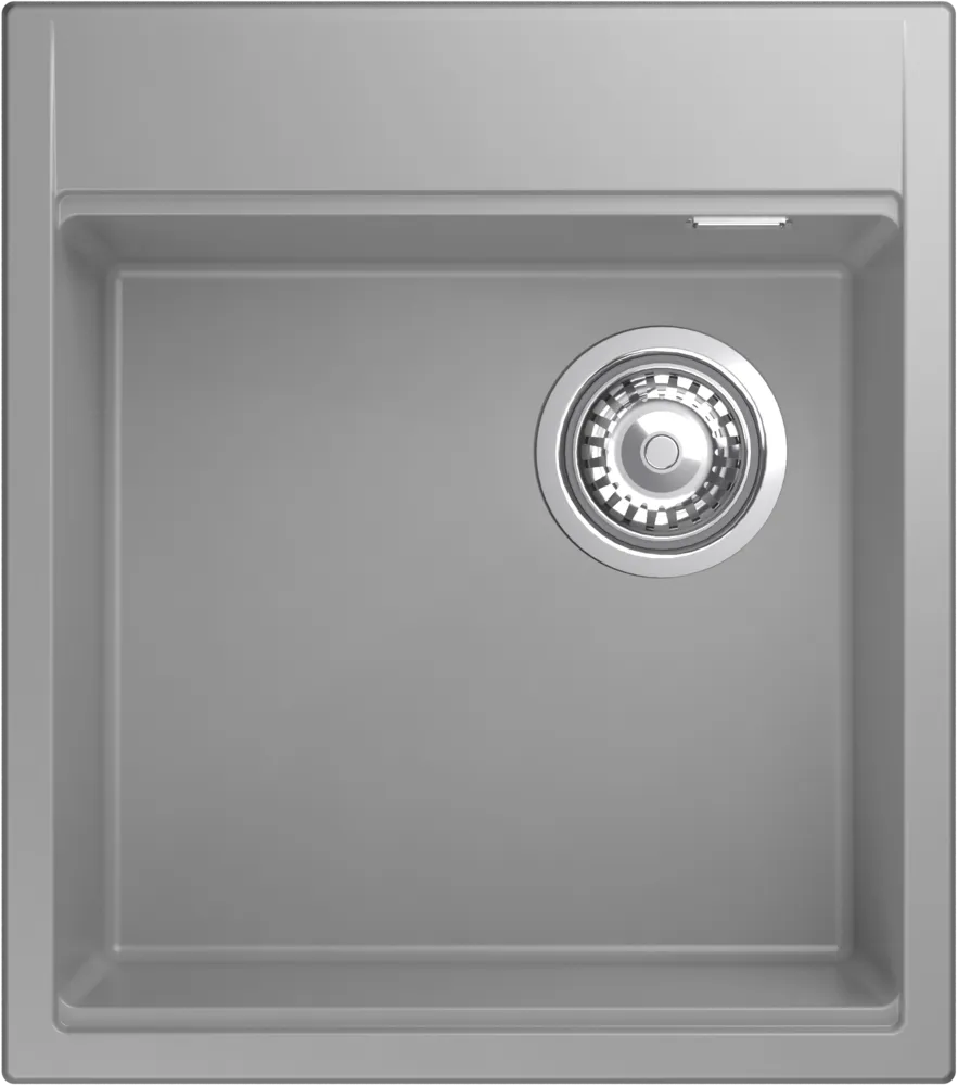 Фото товара: Rivelato TESORO TR-455-R grigio metallizz, мойка, гранит, серый металлик