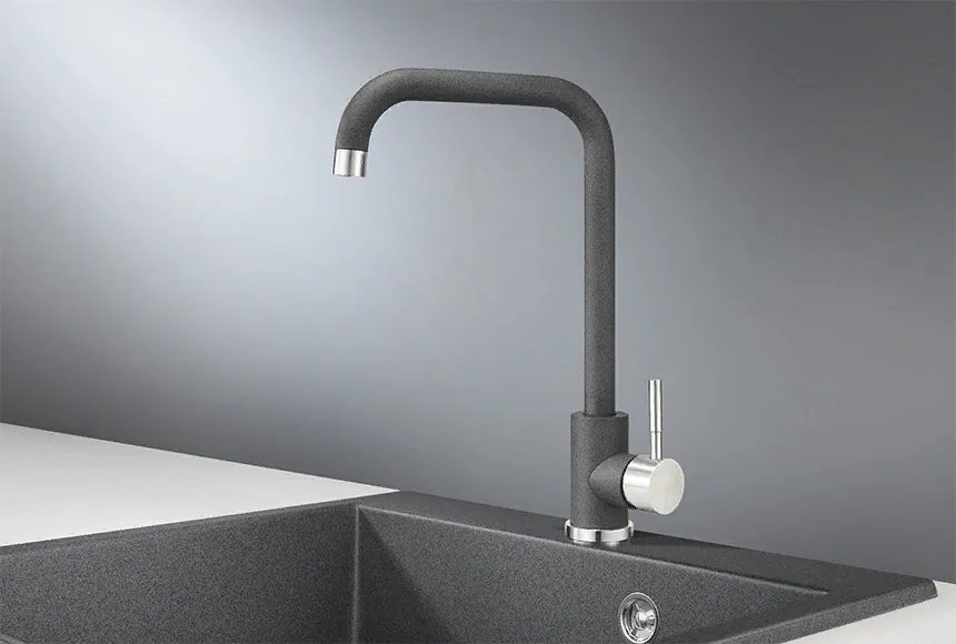 Детальное фото товара: GRANULA 4033 смеситель, гранит, графит