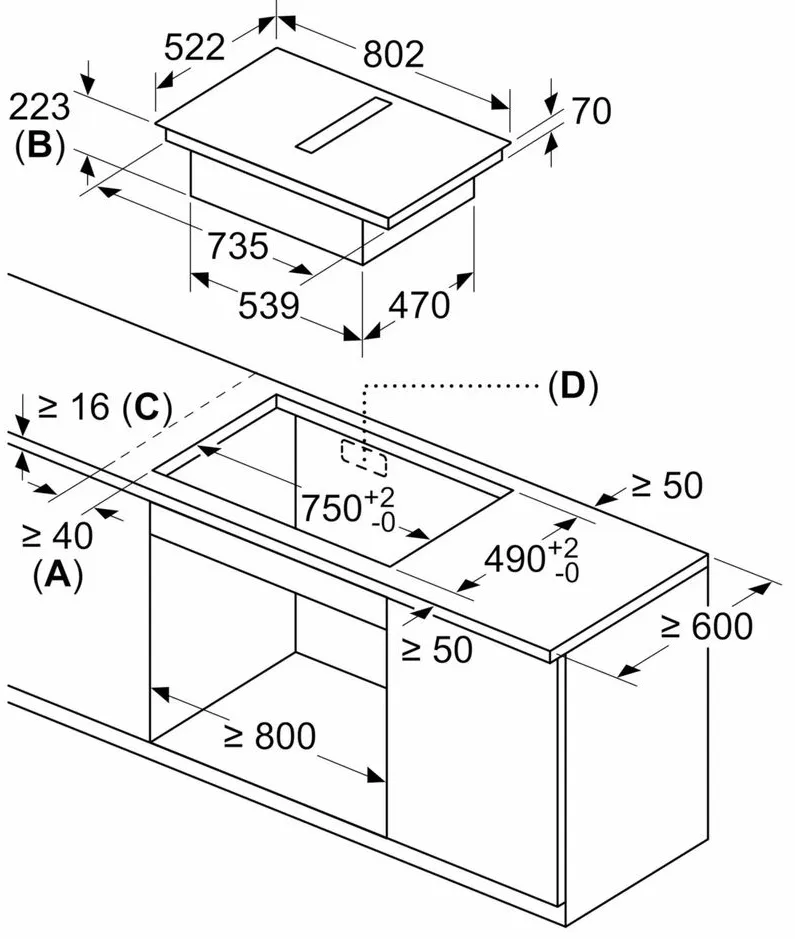 Детальное фото товара: NEFF V58NBS1L0 индукционная поверхность