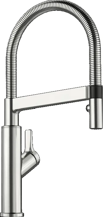 Фото товара: Blanco SOLENTA-S Senso, смеситель, нержавеющая сталь PVD Steel (рычаг справа)