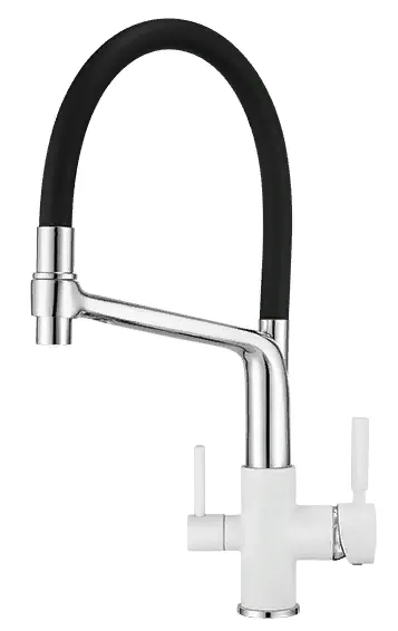 Фото товара: GRANULA 0083 смеситель, гранит, арктик (белый)