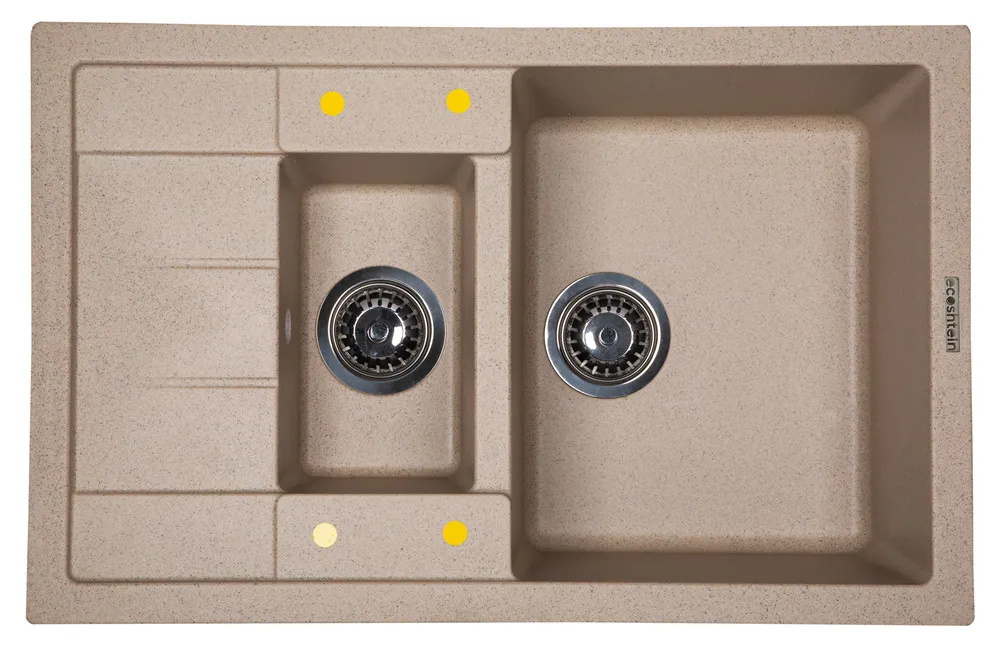 Фото товара: Ecoshtein RECHTECK 781.5, мойка, гранит, песочный
