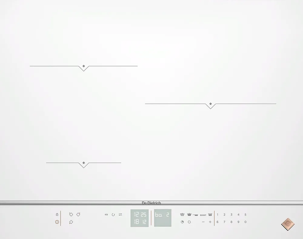 Фото товара: De Dietrich DPI7572W индукционная поверхность