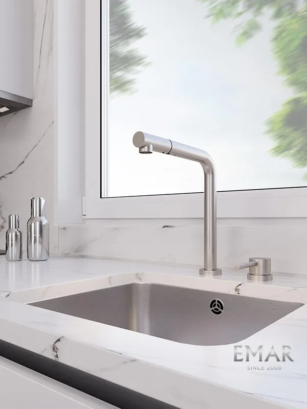 Детальное фото товара: Emar EC-7027 Satin, смеситель, сатин
