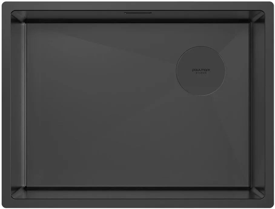 Детальное фото товара: Paulmark NEXT-SKEW 58 UNI, мойка, нержавеющая сталь, матовый черный