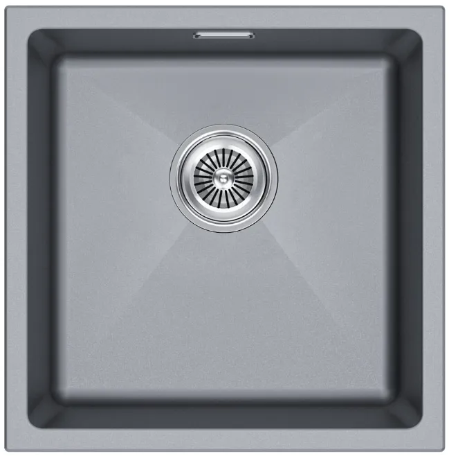 Детальное фото товара: Paulmark LUMI 45UNI, мойка, гранит, серый металлик