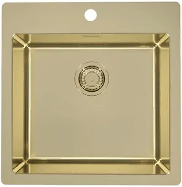 Фото товара: ALVEUS PURE MONARCH 30 GOLD-90 FS, мойка, нержавеющая сталь, медь (в компл. с выпуском без сифона)
