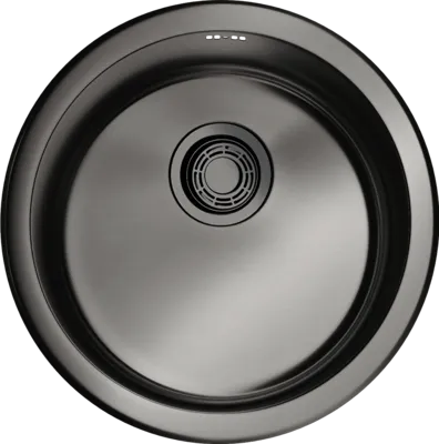 Детальное фото товара: Omoikiri Toya 45-GM, мойка, нержавеющая сталь/вороненая сталь 