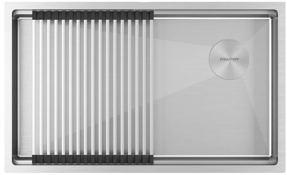 Детальное фото товара: Paulmark NEXT-PRO 74 UNI, мойка, нержавеющая сталь брашированная