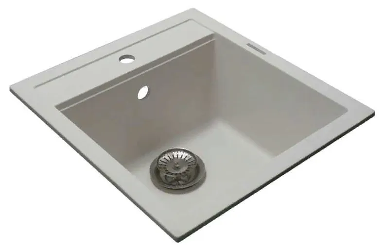 Детальное фото товара: LAVA Q.1 LATTE, мойка, гранит, белый