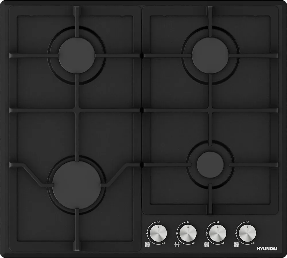 Фото товара: Hyundai HHG 6432 BK газовая поверхность