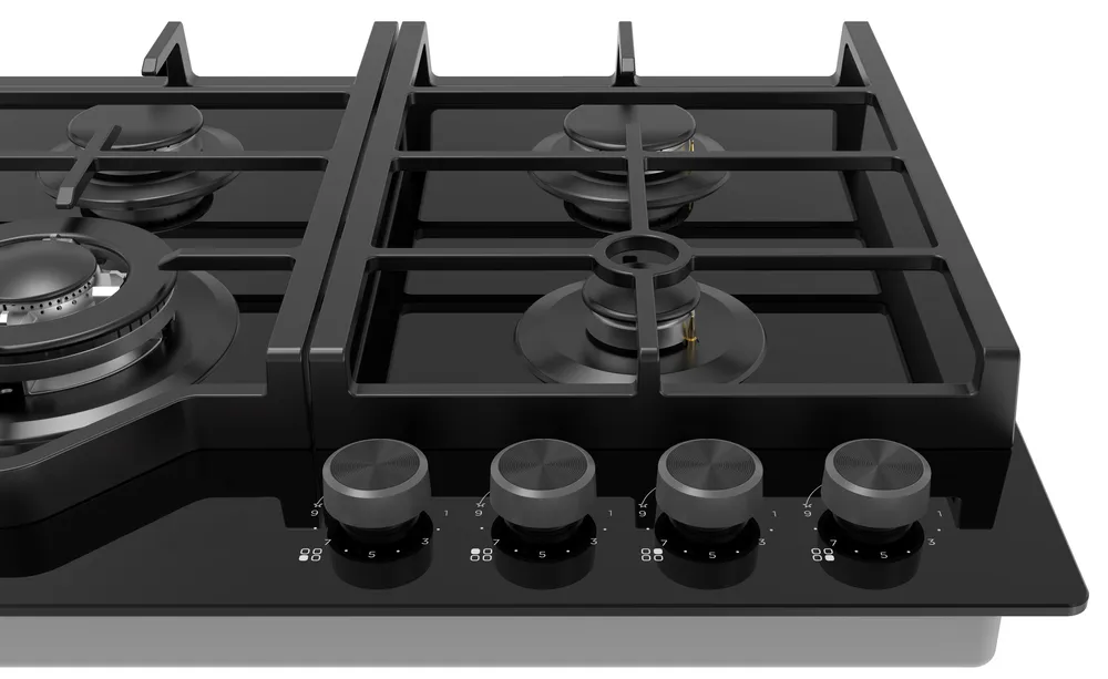 Детальное фото товара: Midea MG697TGB газовая поверхность