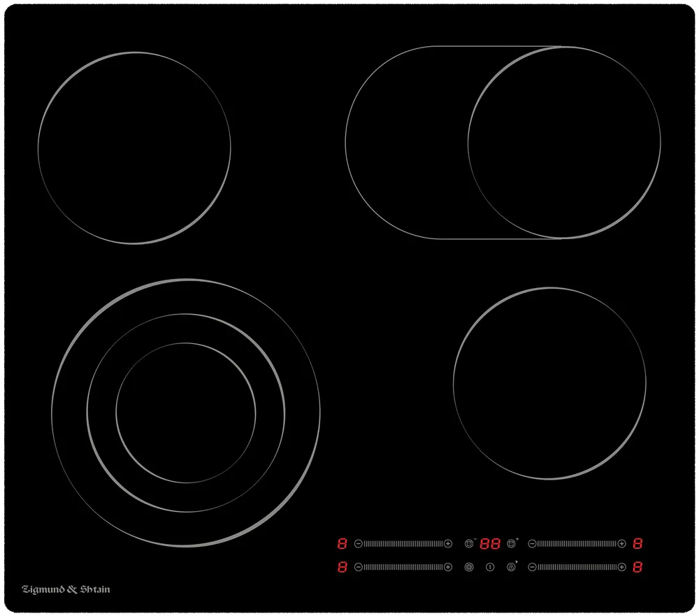 Детальное фото товара: Zigmund & Shtain CN 44.6 B стеклокерамическая поверхность