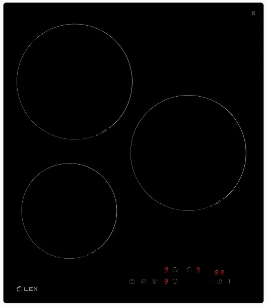 Фото товара: LEX EVH 4030 BL стеклокерамическая поверхность