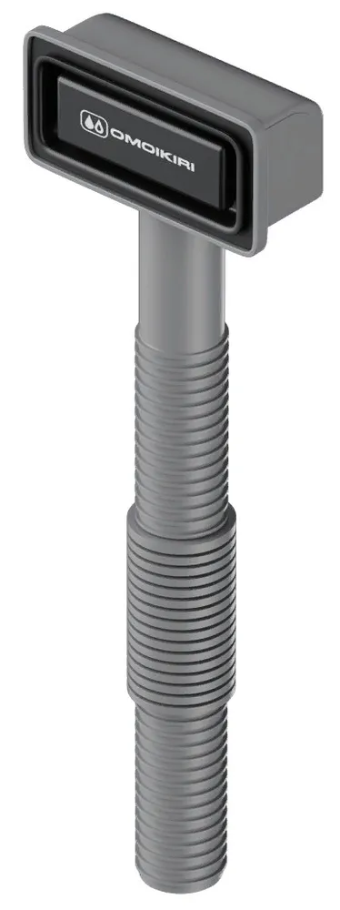 Детальное фото товара: Omoikiri OV-1-S GB Сменный прямоугольный перелив для арматуры серии WK-GB, графит