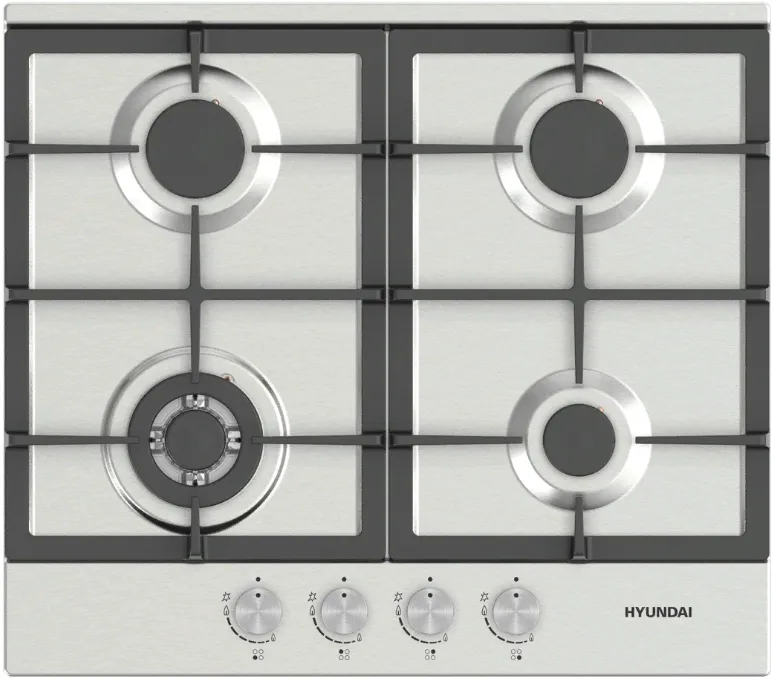 Фото товара: Hyundai HHG 6435 IX газовая поверхность