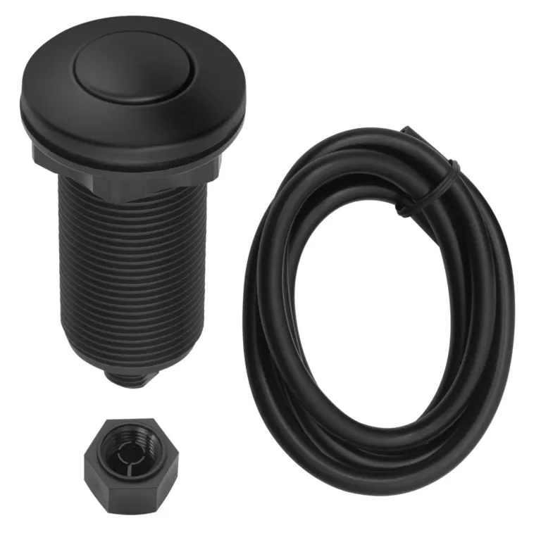 Фото товара: MEFERI FB01MB пневматическая кнопка для измельчителя, черный матовый