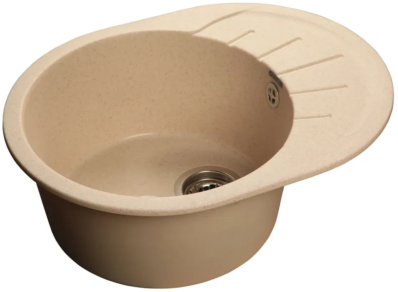 Детальное фото товара: GranFest RONDO GF-R-580 L, мойка, мрамор, бежевый