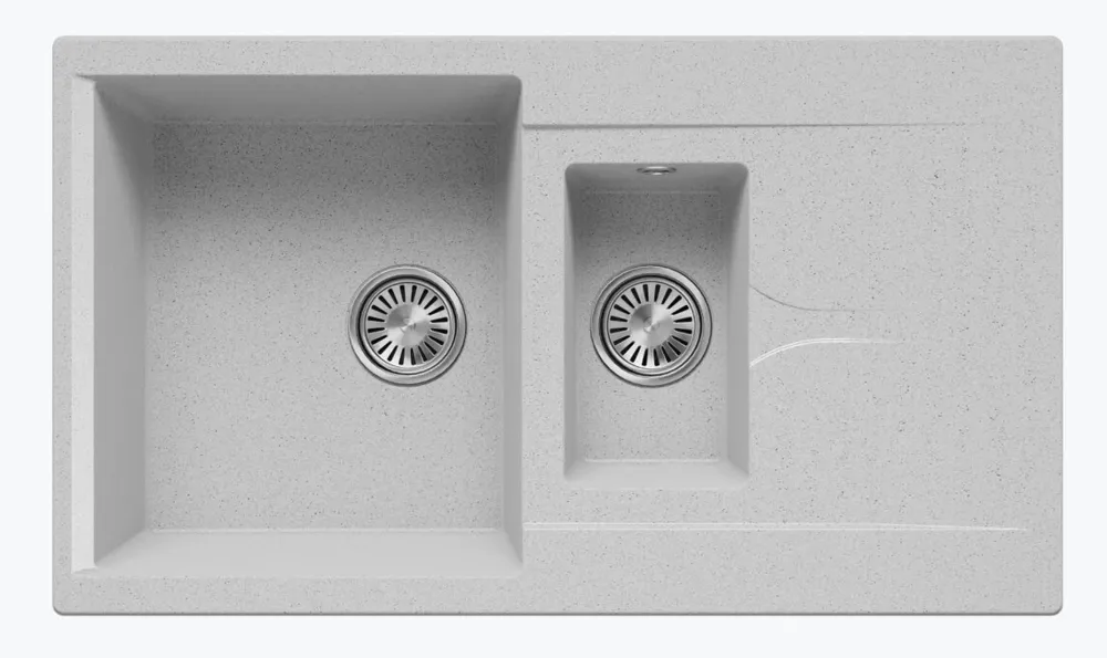 Детальное фото товара: Polygran BRIG-870, мойка, мрамор, светло-серый 314