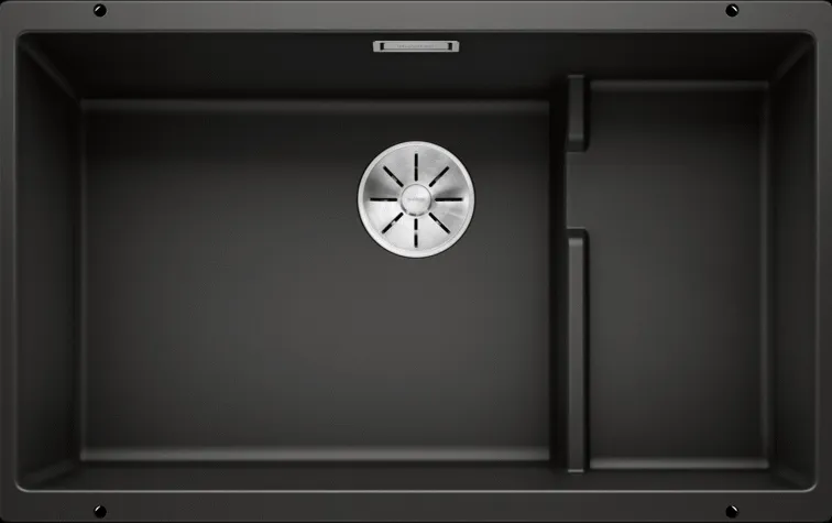 Фото товара: Blanco Subline 700-U Level, мойка, гранит, черный