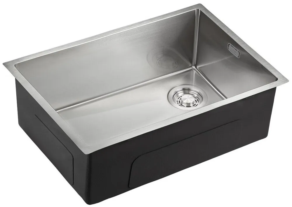 Детальное фото товара: Emar EMB-660(UN) PVD Nano Satin, мойка, нержавеющая сталь, сатин