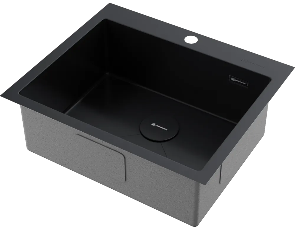 Детальное фото товара: Omoikiri Akisame 59-GB, мойка, нержавеющая сталь/графит