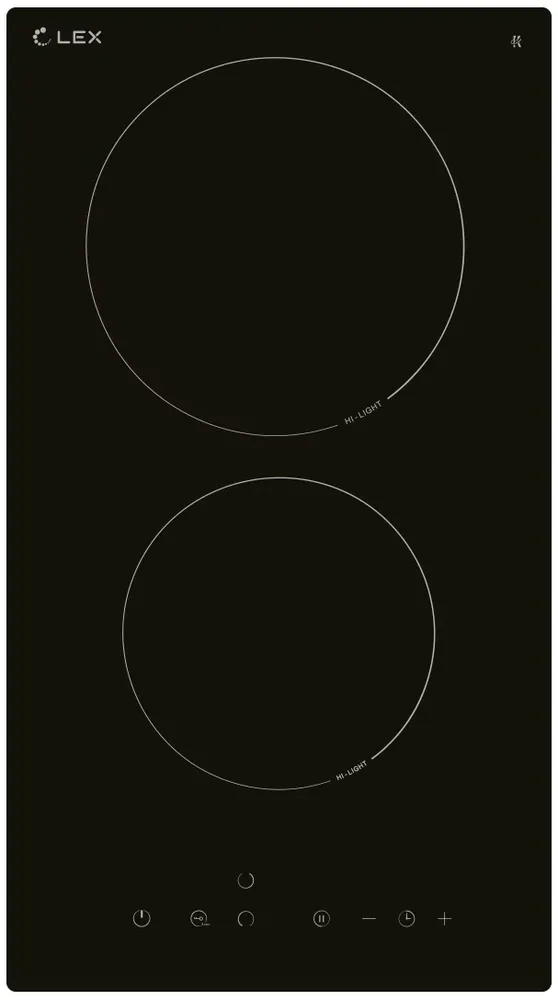 Фото товара: LEX EVH 320B BL стеклокерамическая поверхность