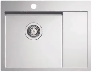 Детальное фото товара: ALVEUS QUARTO 20 BRS-90, мойка, нержавеющая сталь брашированная (в комплекте с сифоном 1130551)