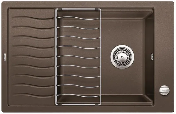 Детальное фото товара: Blanco Elon XL 6S, мойка, гранит, кофе с клапаном-автоматом