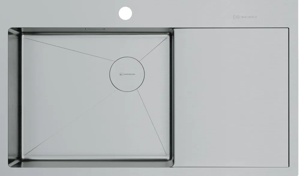 Фото товара: Omoikiri Akisame 86-IN-L Side , мойка, нержавеющая сталь, чаша слева