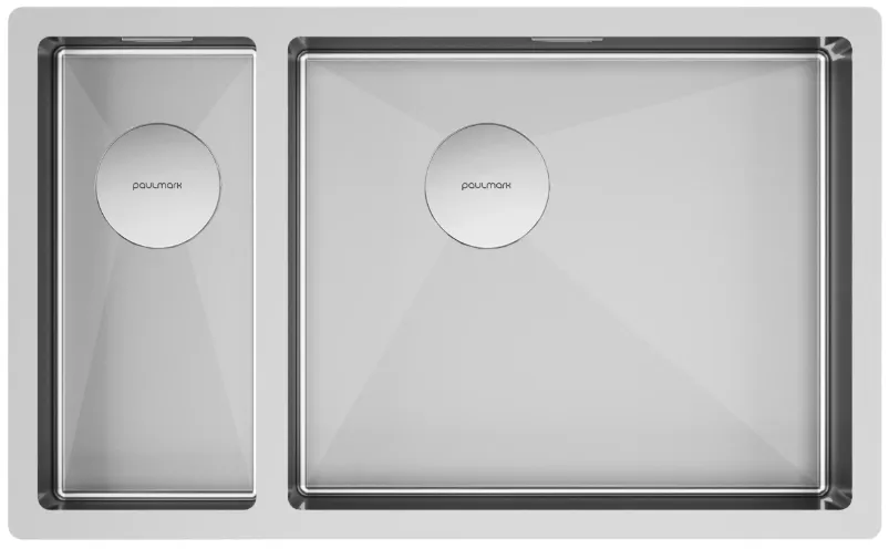 Фото товара: Paulmark NEXT 69/2S UNI, мойка, нержавеющая сталь брашированная