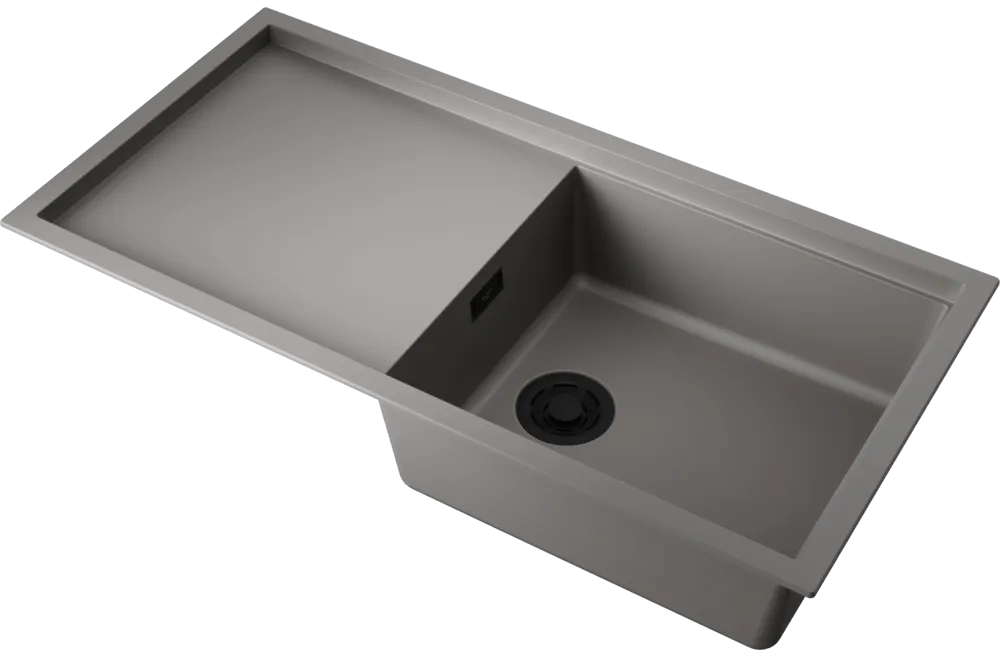 Детальное фото товара: Omoikiri Sintesi 100-GR, мойка, керамика, leningrad grey