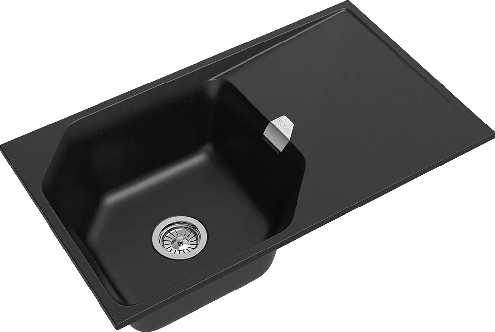 Детальное фото товара: Rivelato LOCUS LS-85 nero, мойка, гранит, черный
