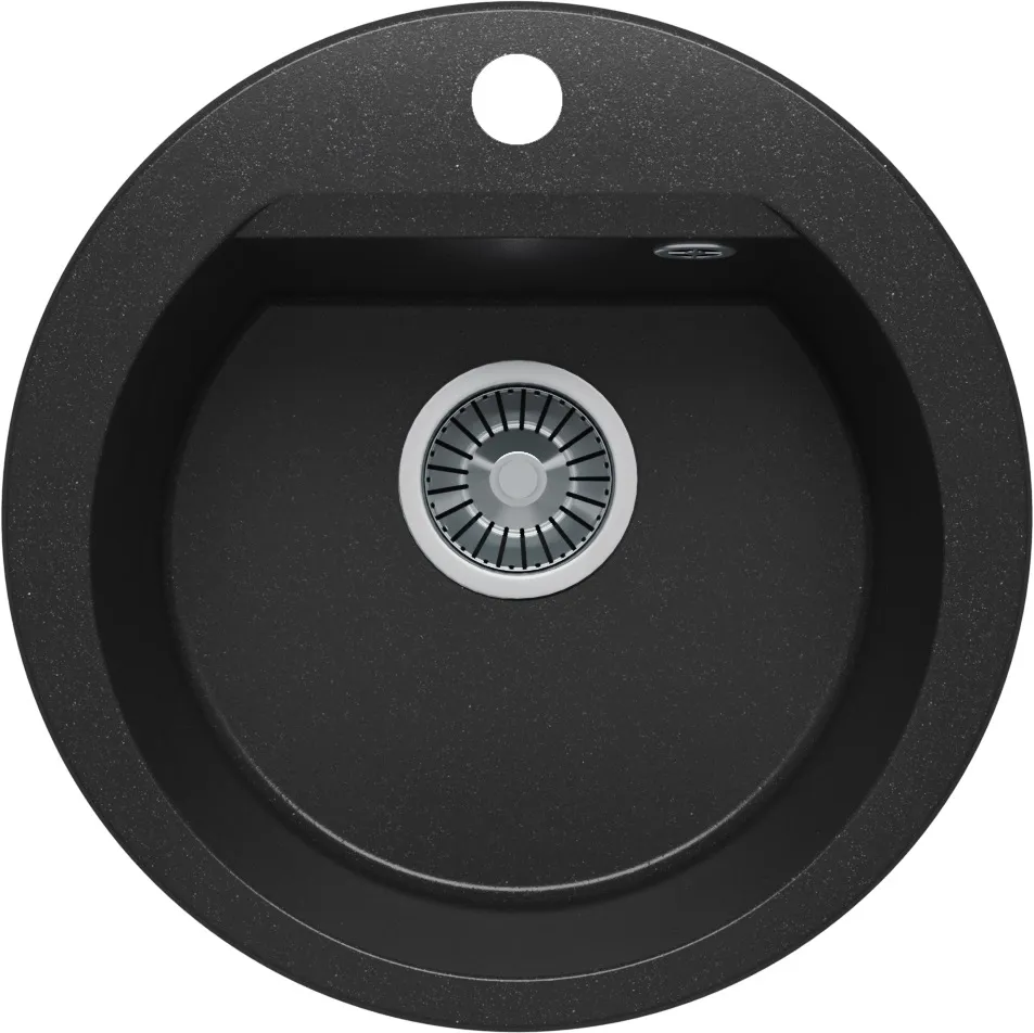 Фото товара: Polygran ATOL-460, мойка, мрамор, черный 16