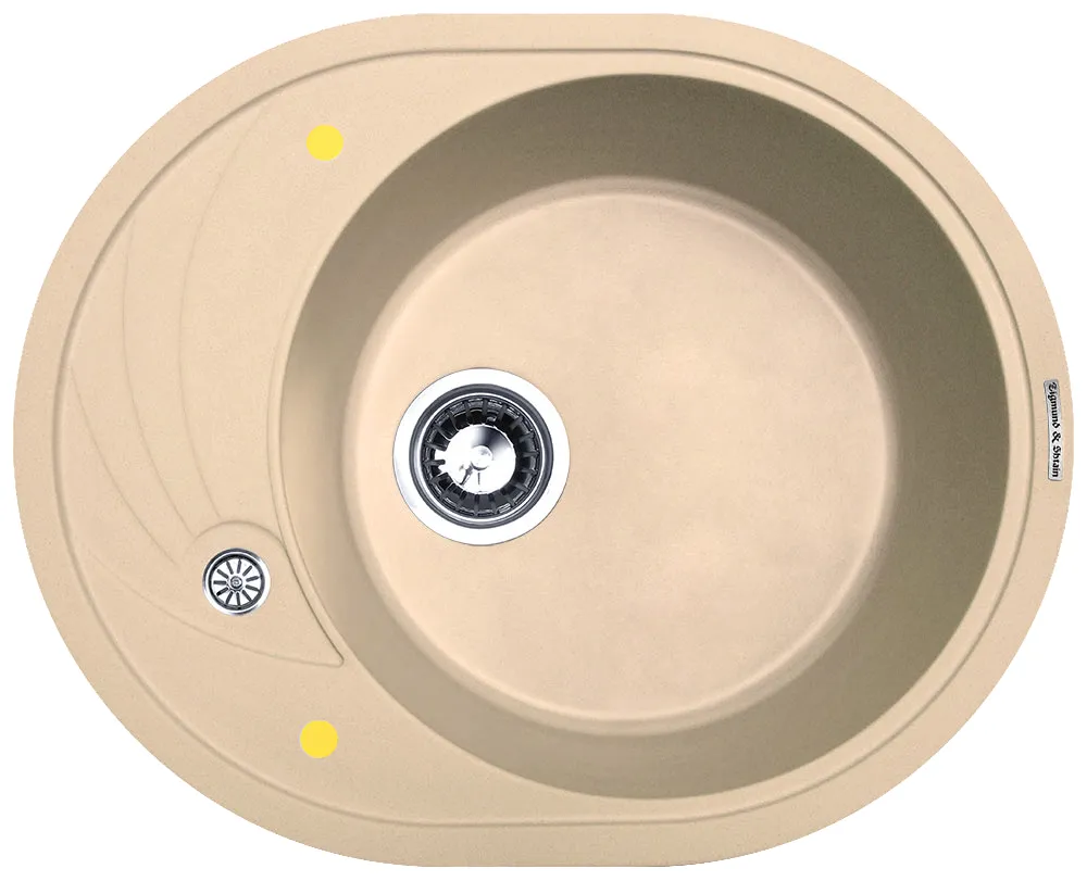 Фото товара: Zigmund & Shtain KREIS OV 575, мойка, топленое молоко