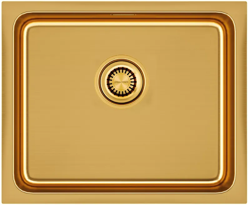 Фото товара: Paulmark VISTA 54, мойка, нержавеющая сталь, брашированное золото
