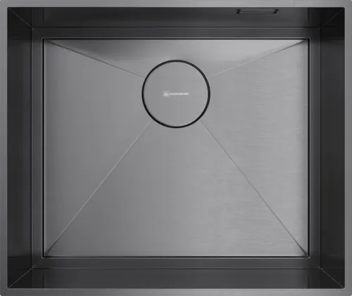 Детальное фото товара: Omoikiri Kasen 53-INT GM, мойка, нержавеющая сталь/вороненая сталь 