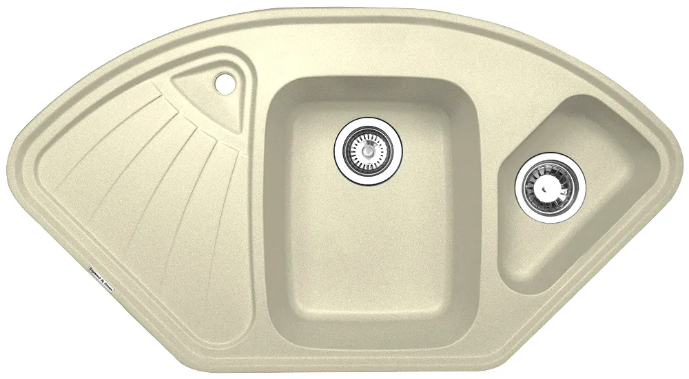 Фото товара: Zigmund & Shtain ECKIG 1000.2, мойка, молодое шампанское