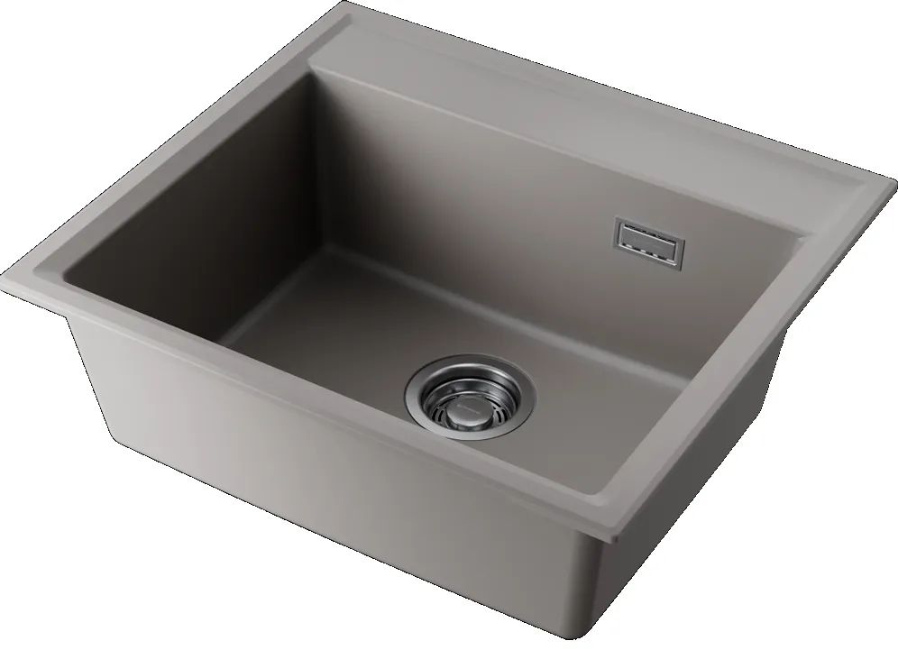 Детальное фото товара: Omoikiri Daisen 57-GR, мойка, гранит, leningrad grey