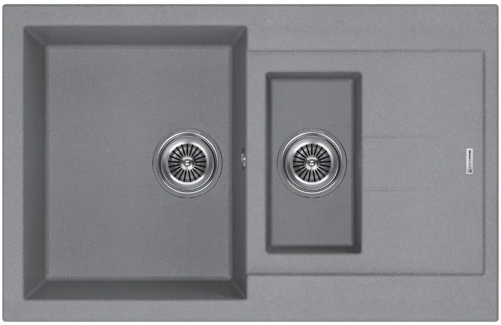 Фото товара: KUCHENSTERN PLAT 60-2, мойка, гранит, титан