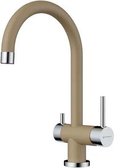 Фото товара: Omoikiri Yamada-CA, смеситель, латунь/гранит, карамель